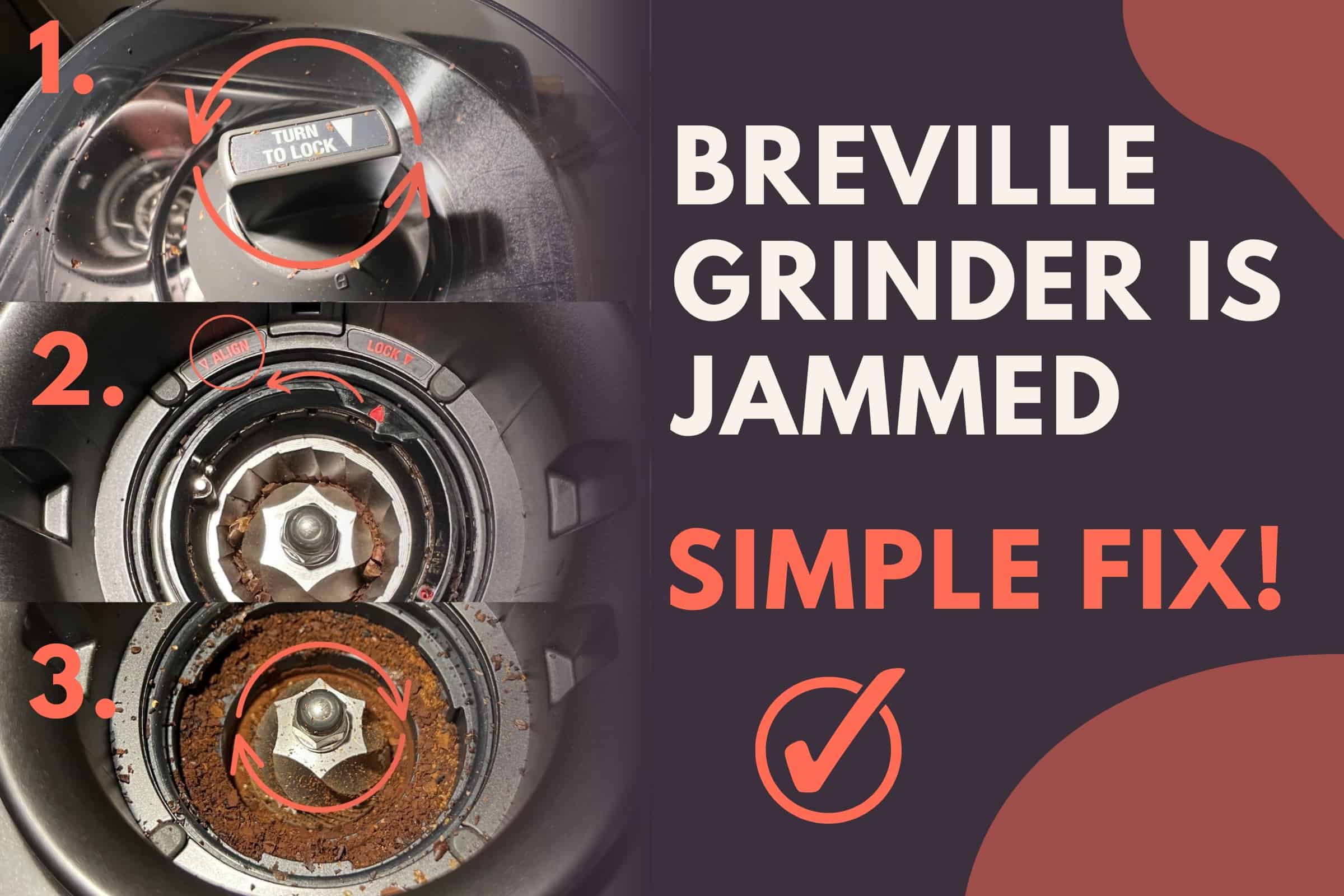 Breville grinder is jammed simple fix