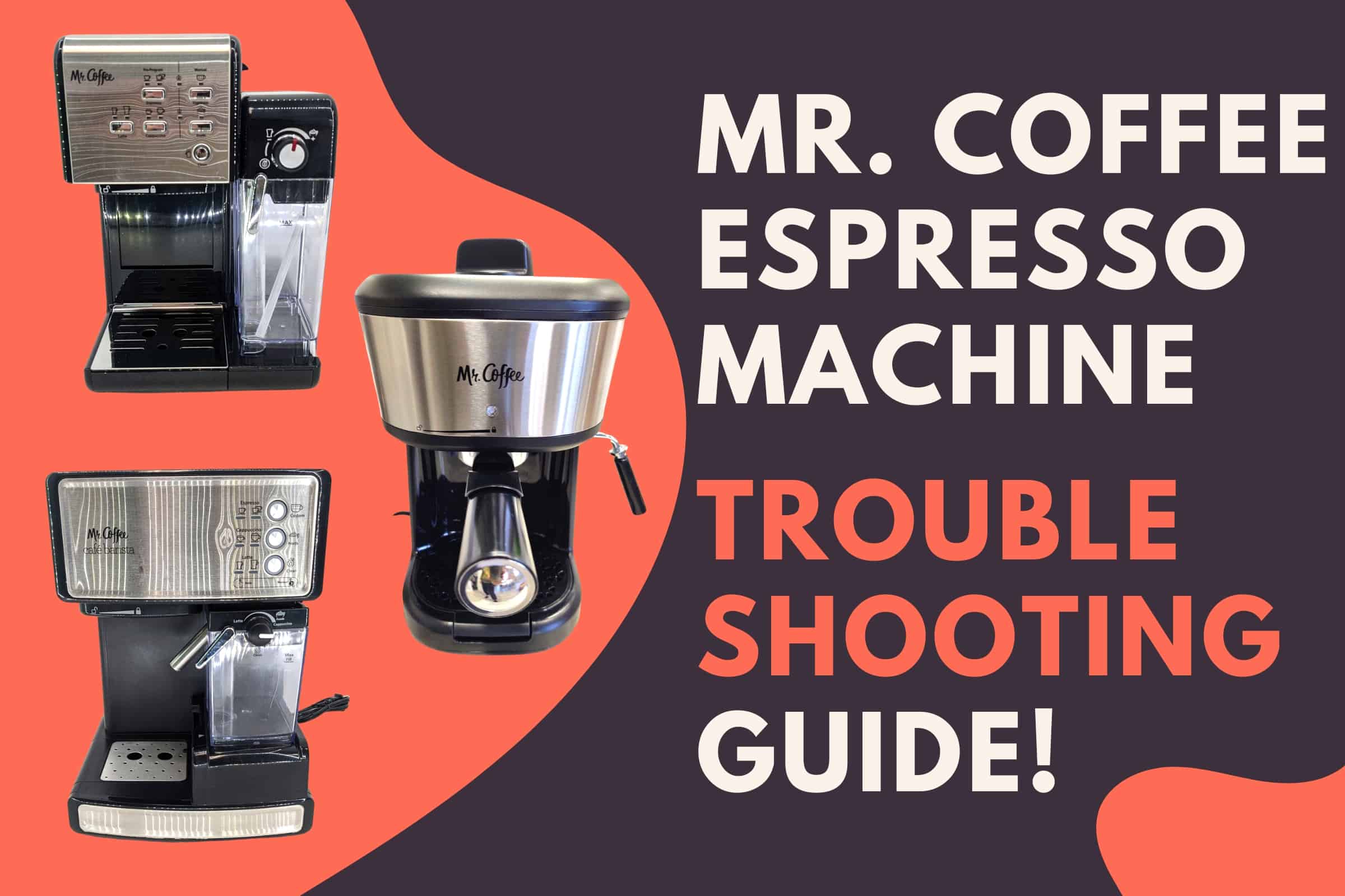 mr. coffee espresso machine cafe barista troubleshooting guide