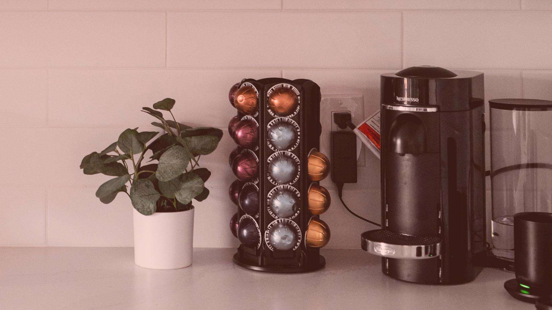 Nespresso Vertuo on the kitchen counter