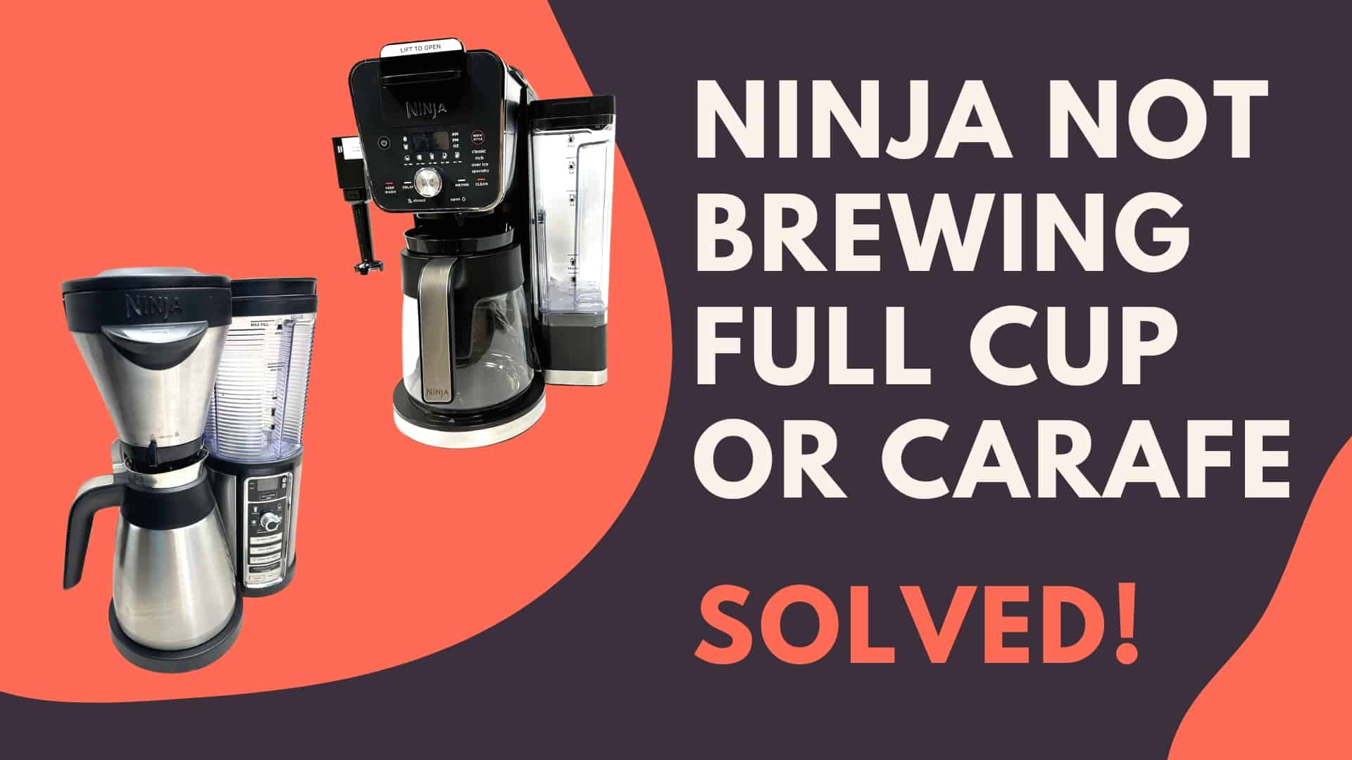 ninja Not Brewing Full cup or carafe