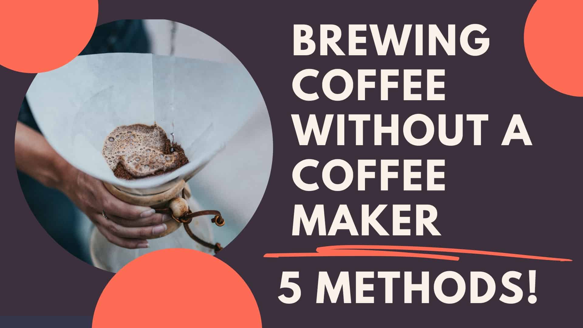 Brewing Coffee Without a Coffee Maker